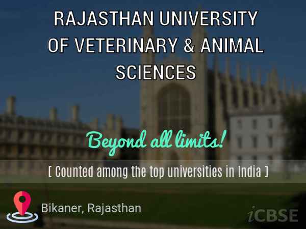 Rajasthan University of Veterinary & Animal Sciences, Bikaner - Admissions,  Address, Reviews and Fees 2023
