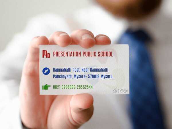 Presentation Public School Contact Card