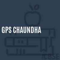 Gps Chaundha Primary School Logo
