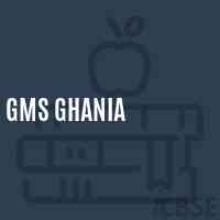 Gms Ghania Middle School Logo
