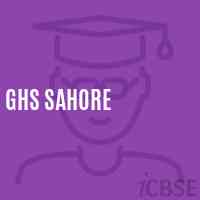 Ghs Sahore Secondary School Logo