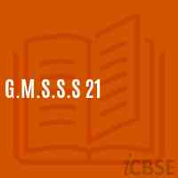 G.M.S.S.S 21 Senior Secondary School Logo