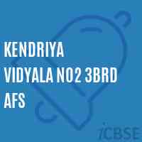Kendriya Vidyala No2 3Brd Afs Senior Secondary School Logo