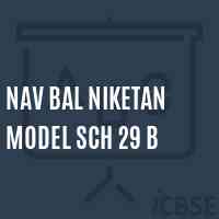 Nav Bal Niketan Model Sch 29 B Middle School Logo