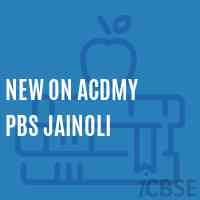 New On Acdmy Pbs Jainoli Primary School Logo