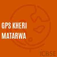 Gps Kheri Matarwa Primary School Logo