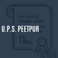 U.P.S. Peetpur Middle School Logo