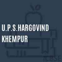 U.P.S.Hargovind Khempur Middle School Logo
