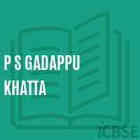 P S Gadappu Khatta Primary School Logo