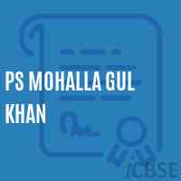 Ps Mohalla Gul Khan Primary School Logo