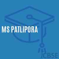 Ms Patlipora Middle School Logo