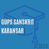 Gups Sanskrit Karansar Middle School Logo