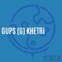 Gups (G) Khetri Middle School Logo