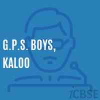 G.P.S. Boys, Kaloo Primary School Logo