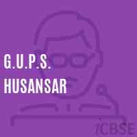 G.U.P.S. Husansar Middle School Logo