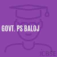 Govt. Ps Baloj Primary School Logo