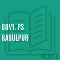 Govt. Ps Rasulpur Primary School Logo