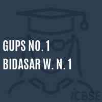 Gups No. 1 Bidasar W. N. 1 Middle School Logo