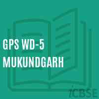 Gps Wd-5 Mukundgarh Primary School Logo
