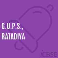 G.U.P.S., Ratadiya Middle School Logo