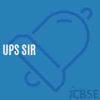 Ups Sir Middle School Logo