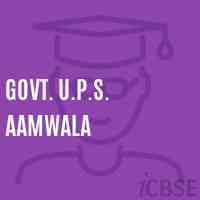 Govt. U.P.S. Aamwala Middle School Logo