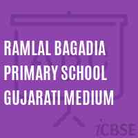 Ramlal Bagadia Primary School Gujarati Medium Logo