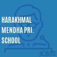 Harakhmal Mendha Pri. School Logo
