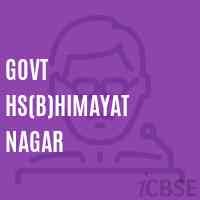 Govt Hs(B)Himayat Nagar Secondary School Logo