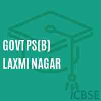 Govt Ps(B) Laxmi Nagar Primary School Logo