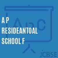 A P Resideantoal School F Logo