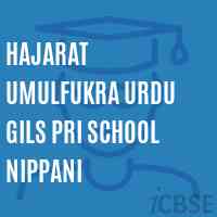 Hajarat Umulfukra Urdu Gils Pri School Nippani Logo