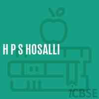 H P S Hosalli Middle School Logo