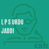 L P S Urdu Jaddi Primary School Logo