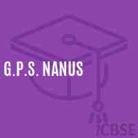 G.P.S. Nanus Primary School Logo