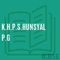 K.H.P.S.Hunsyal P.G Middle School Logo
