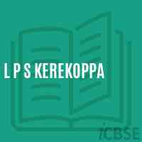 L P S Kerekoppa Primary School Logo