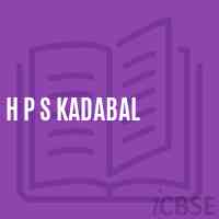 H P S Kadabal Middle School Logo