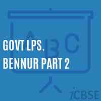 Govt Lps. Bennur Part 2 Primary School Logo