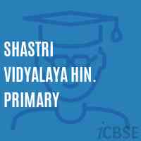 Shastri Vidyalaya Hin. Primary Primary School Logo