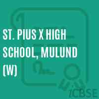 St. Pius X High School, Mulund (W) Logo