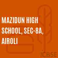 Mazidun High School, Sec-8A, Airoli Logo