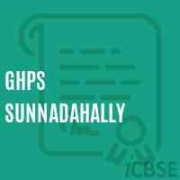 Ghps Sunnadahally Middle School Logo