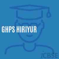 Ghps Hiriyur Middle School Logo