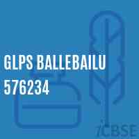 Glps Ballebailu 576234 Primary School Logo