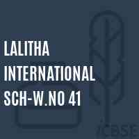 Lalitha International Sch-W.No 41 Secondary School Logo