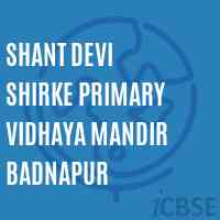 Shant Devi Shirke Primary Vidhaya Mandir Badnapur Middle School Logo