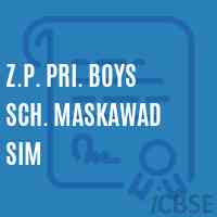 Z.P. Pri. Boys Sch. Maskawad Sim Primary School Logo