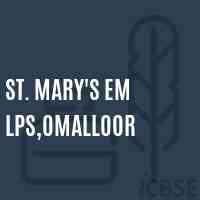 St. Mary'S Em Lps,Omalloor Primary School Logo