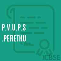 P.V.U.P.S .Perethu Middle School Logo